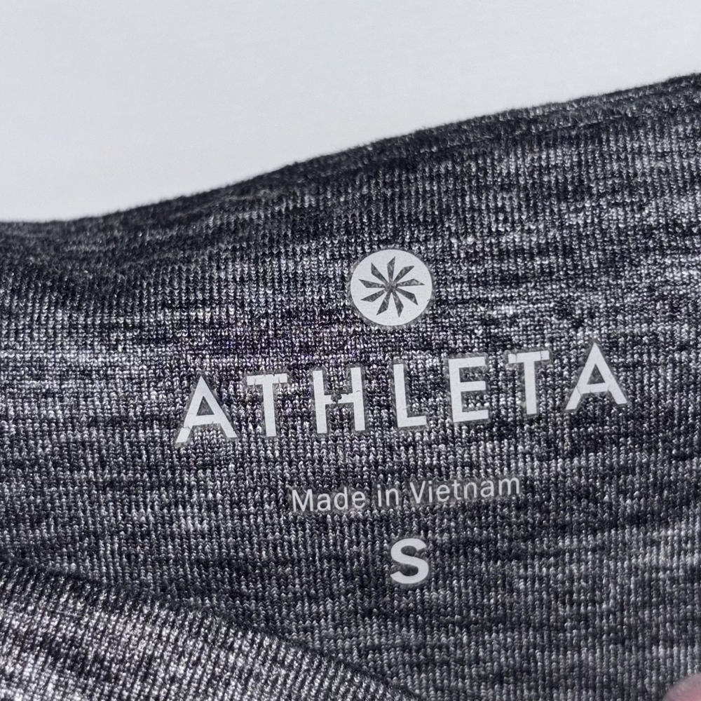 Athleta Gray Flare Yoga Pants Stretch High Rise Athletic Womens Small Soft Fit - Picture 8 of 10